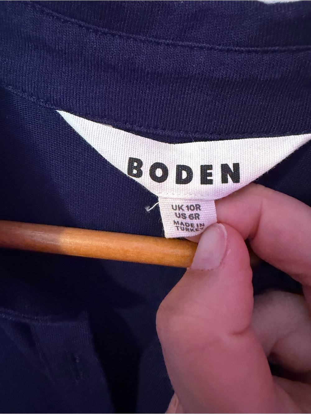 Boden Navy Sleeveless Polo Midi Dress with Tie Waist - Picture 2 of 4